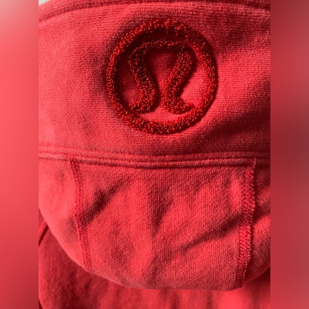 Lululemon Scuba Hoodie Full Zip Red Size 4 Workout Yoga Pilates Training - Picture 7 of 7